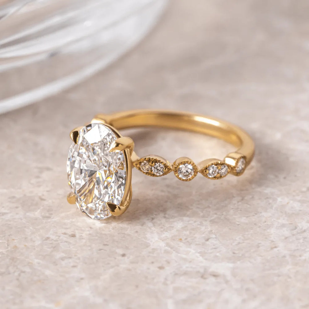 Oval Cut Labgrown Engagement Ring