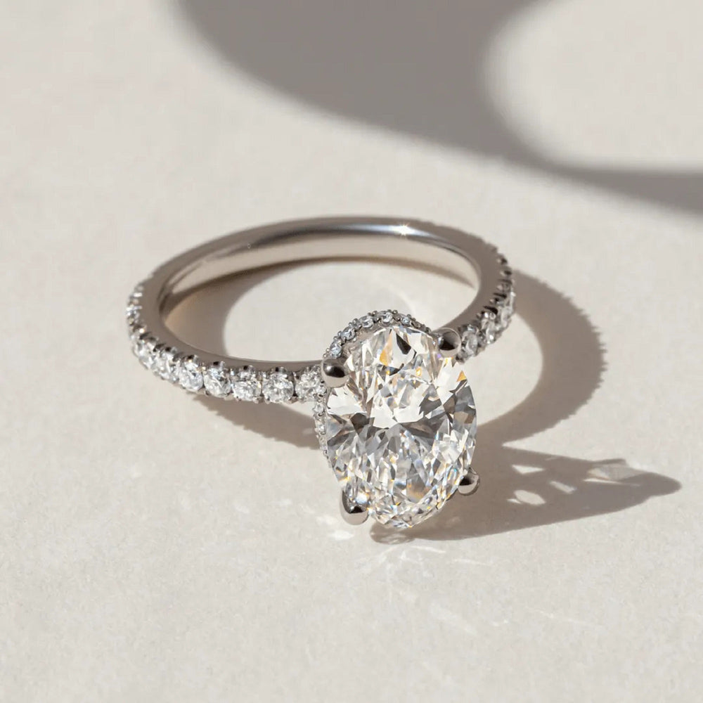Oval Cut Labgrown Engagement Ring