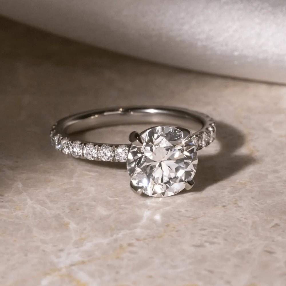 Round Brilliant Cut Labgrown Engagement Ring
