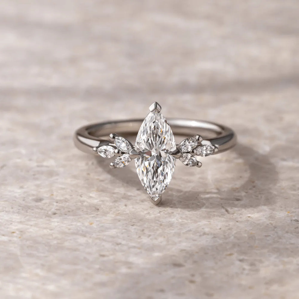 Marquise Cut Labgrown Engagement Ring
