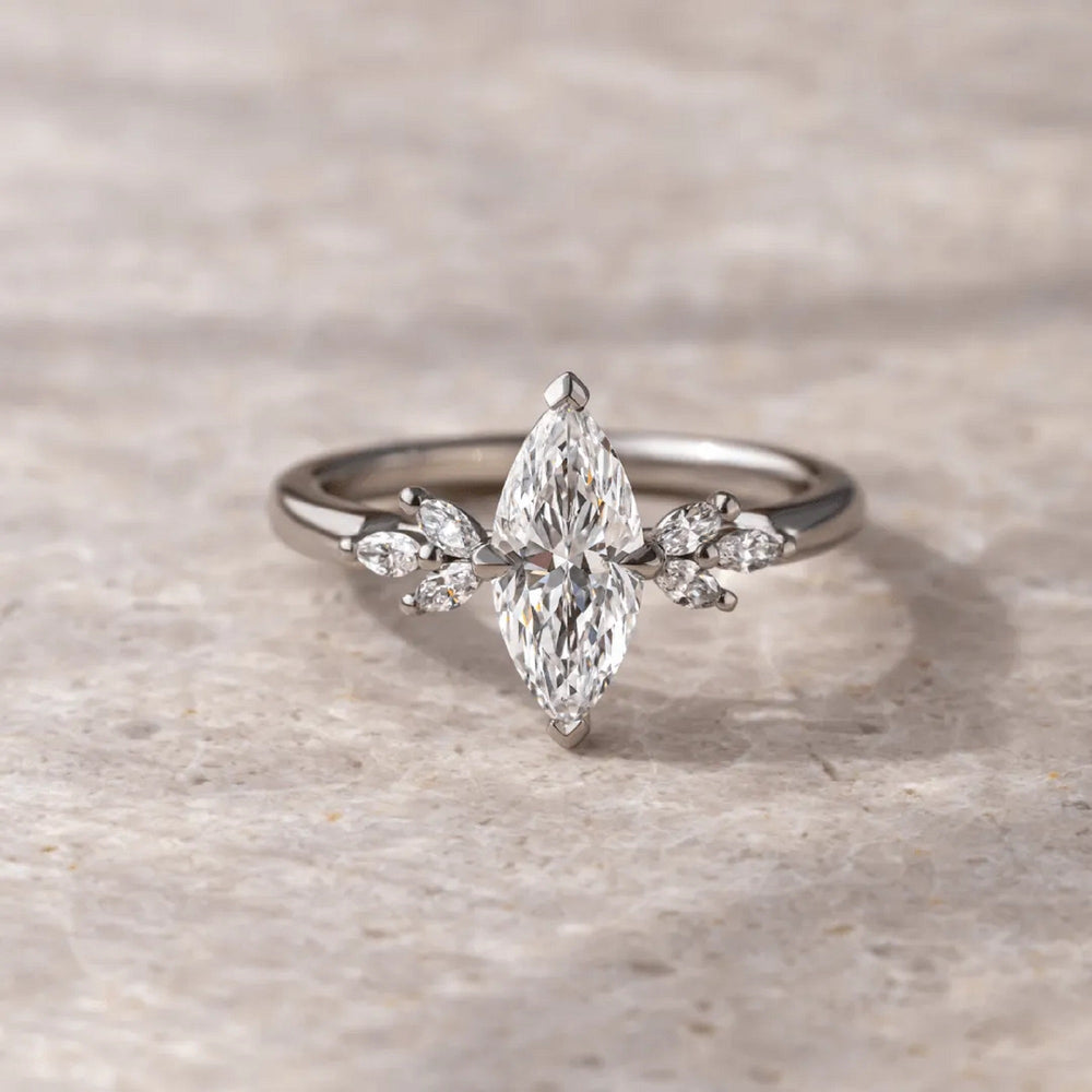 Marquise Cut Labgrown Engagement Ring