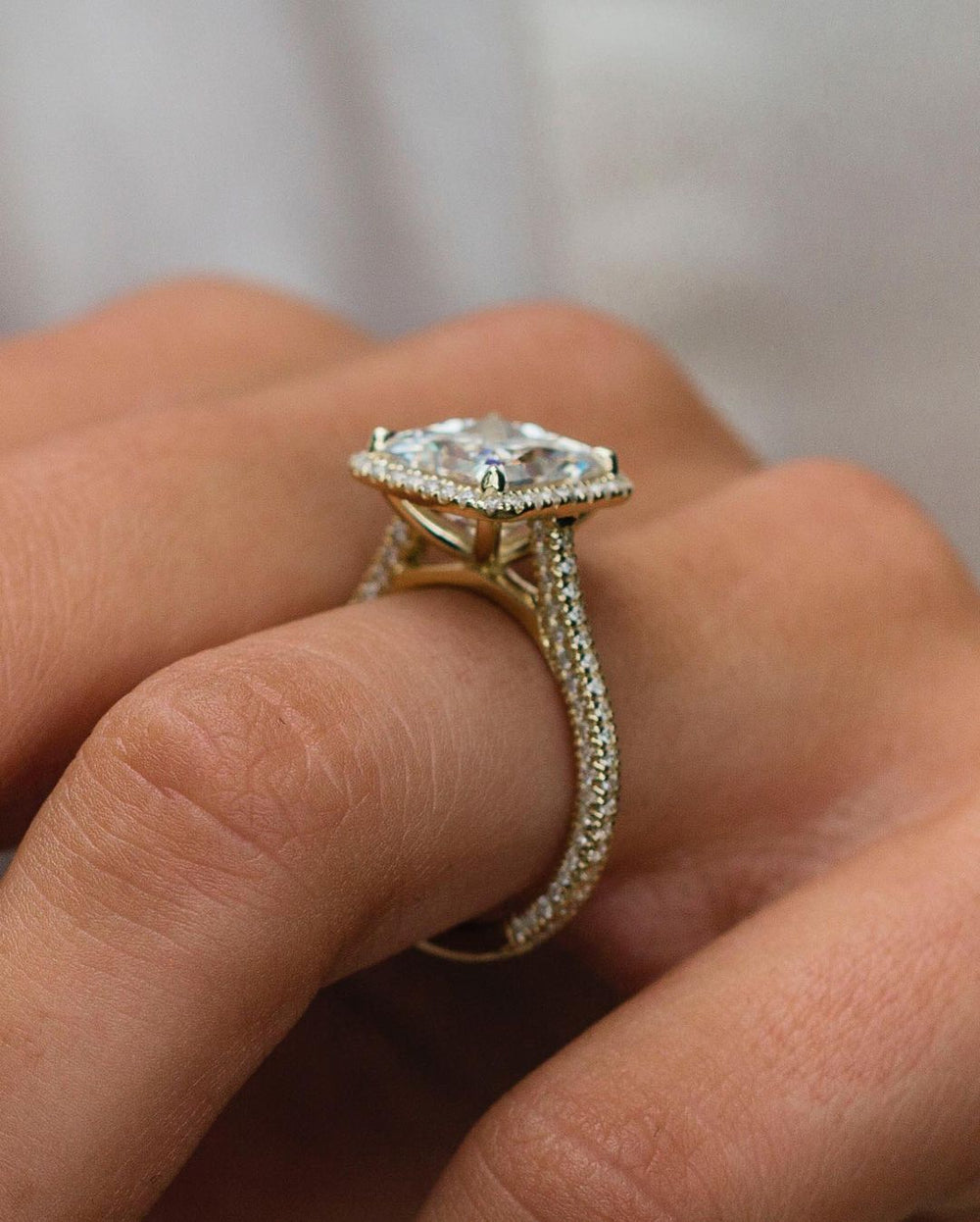 Radiant Cut Labgrown Ring