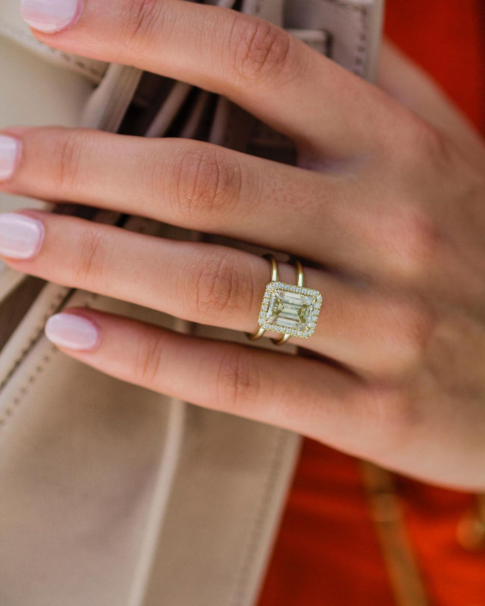 Emerald Cut Labgrown Engagement Ring
