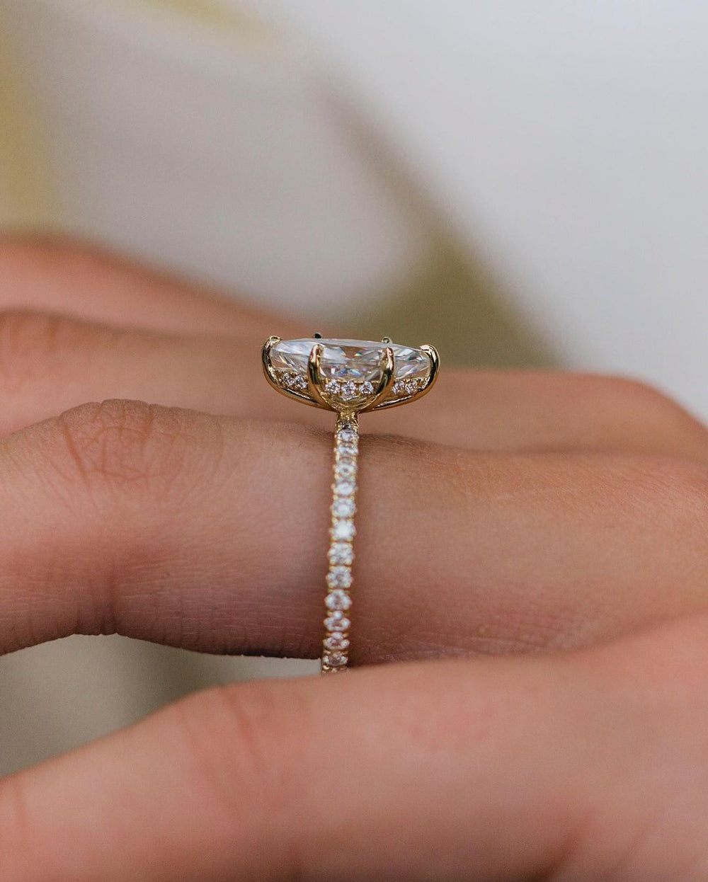 Marquise Cut Labgrown Engagement Ring