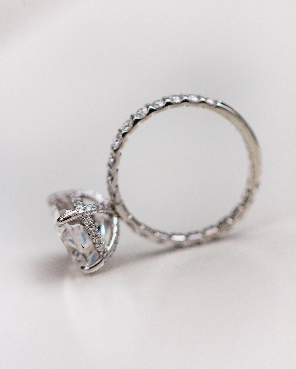 Cushion Cut Labgrown Engagement Ring