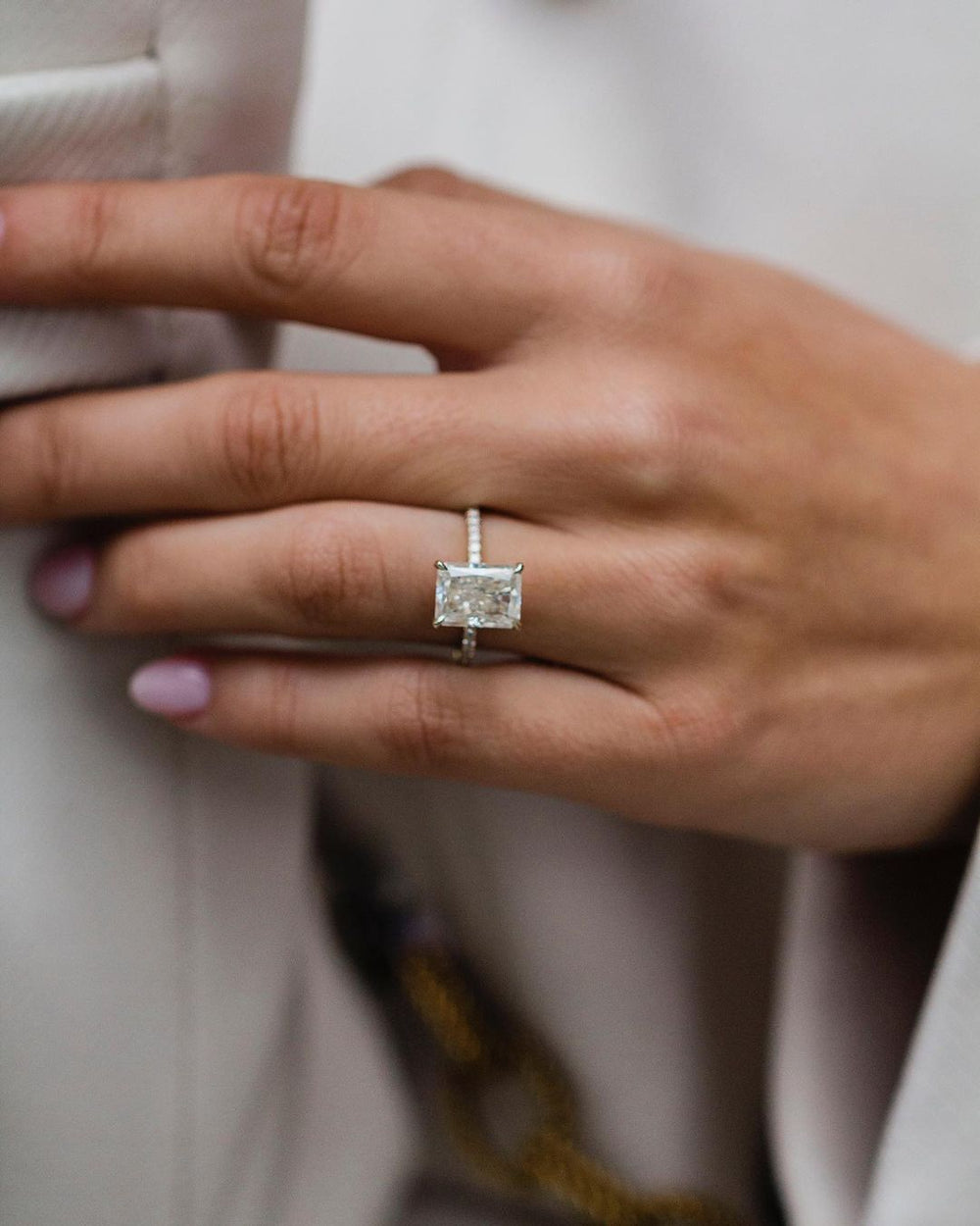 Radiant Cut Labgrown Engagement Ring