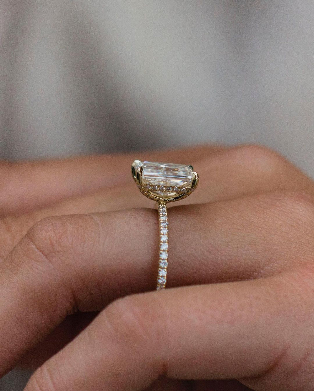 Radiant Cut Labgrown Engagement Ring