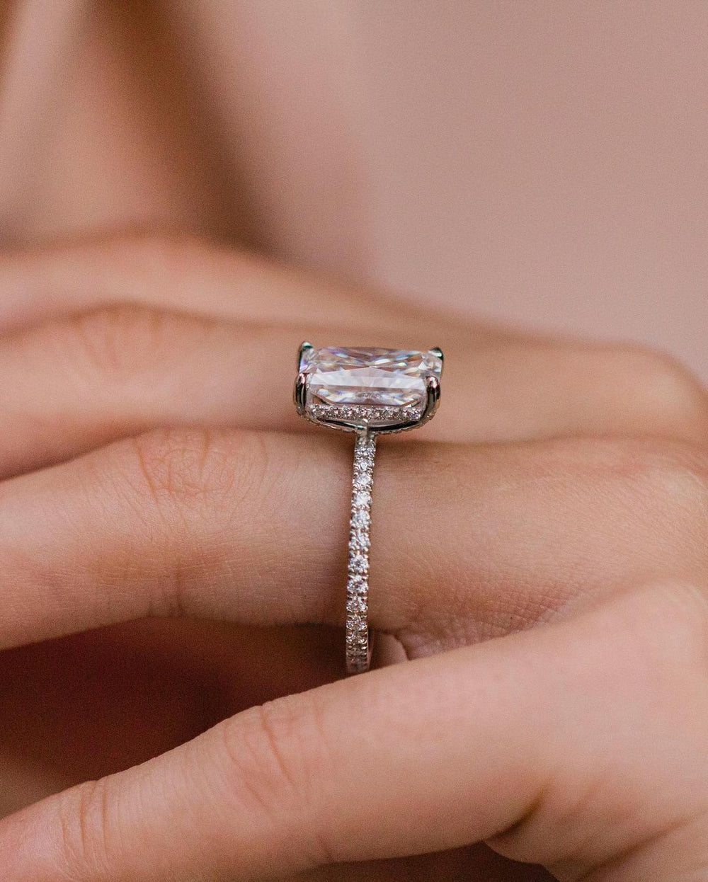 Radiant Cut Labgrown Ring