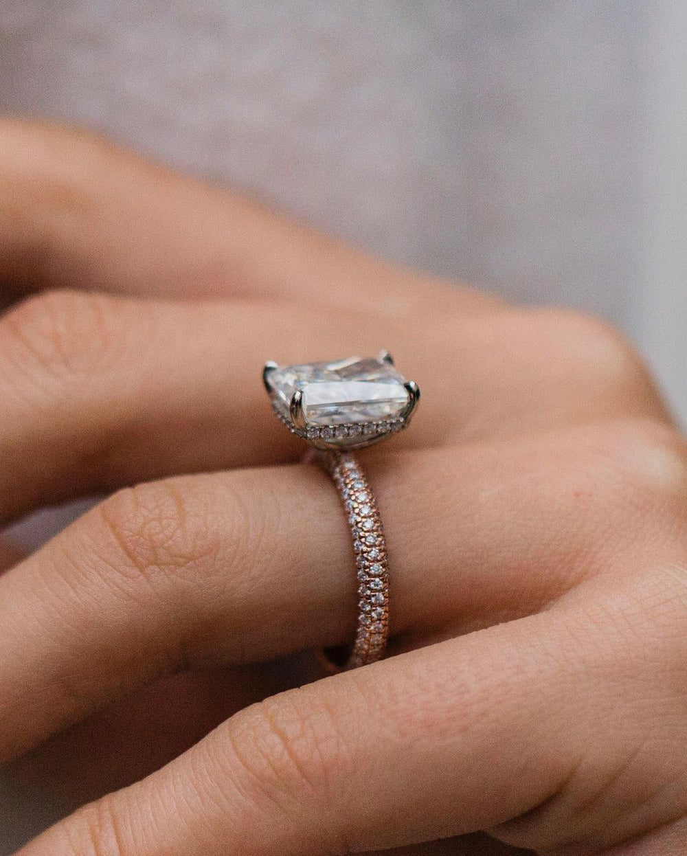 Radiant Cut Labgrown Ring