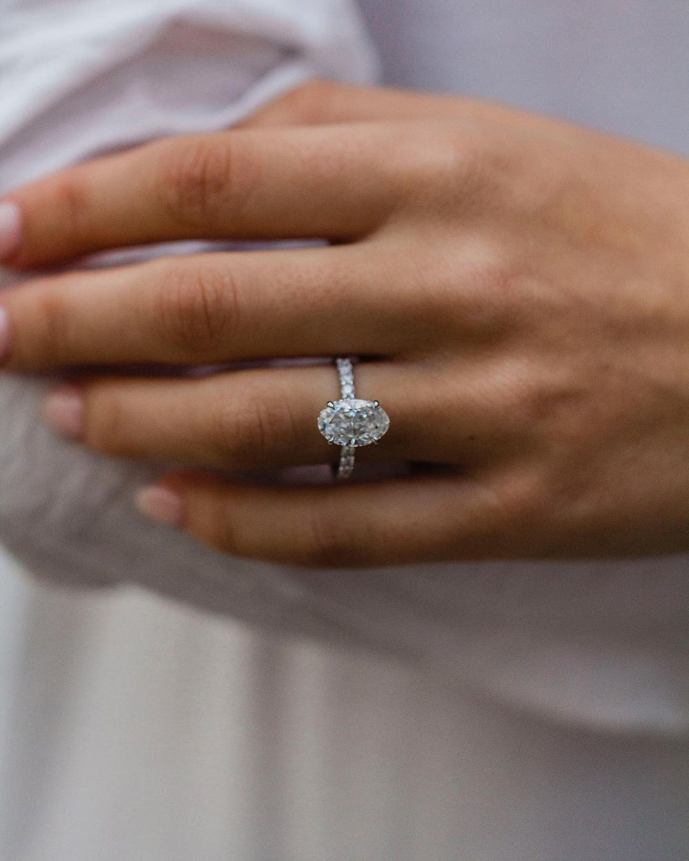 Oval Cut Labgrown Engagement Ring