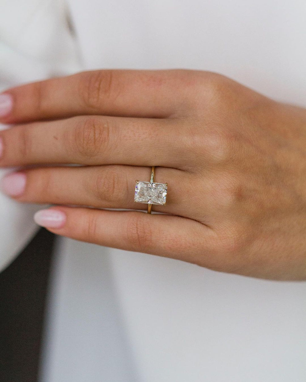 Radiant Cut Halo Labgrown Ring