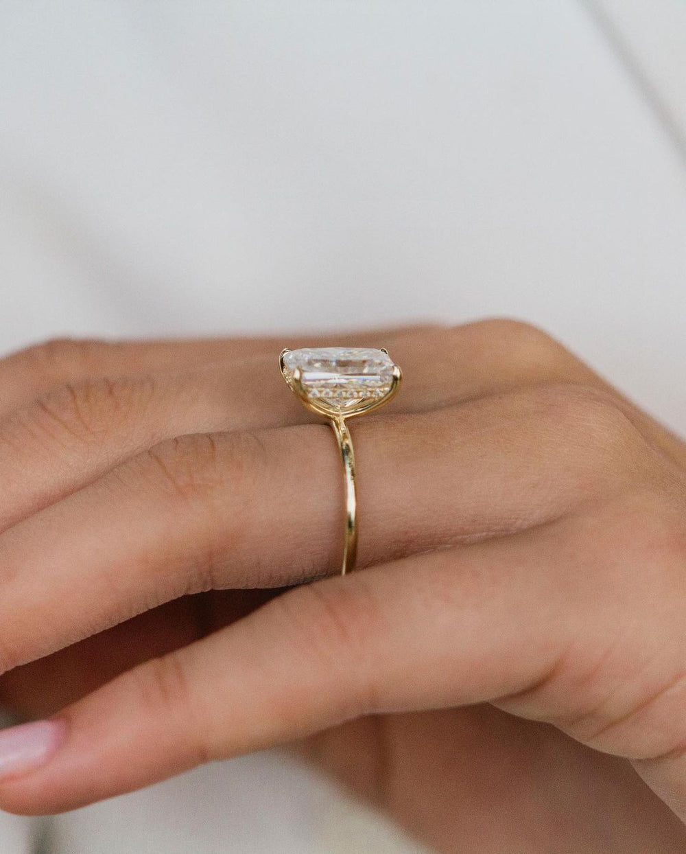 Radiant Cut Halo Labgrown Ring
