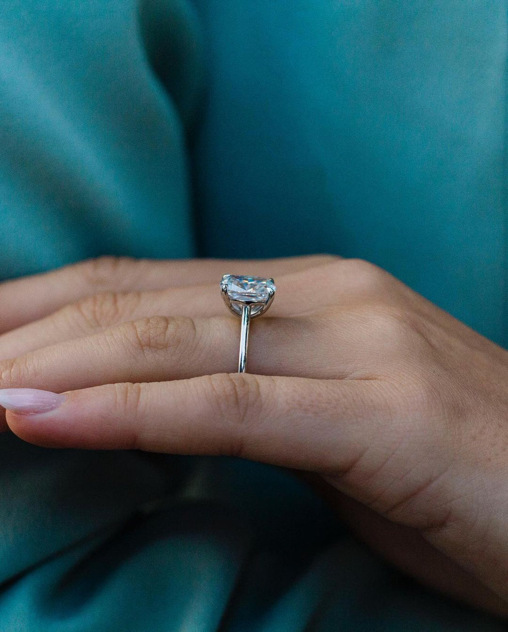 Cushion Cut Labgrown Engagement Ring