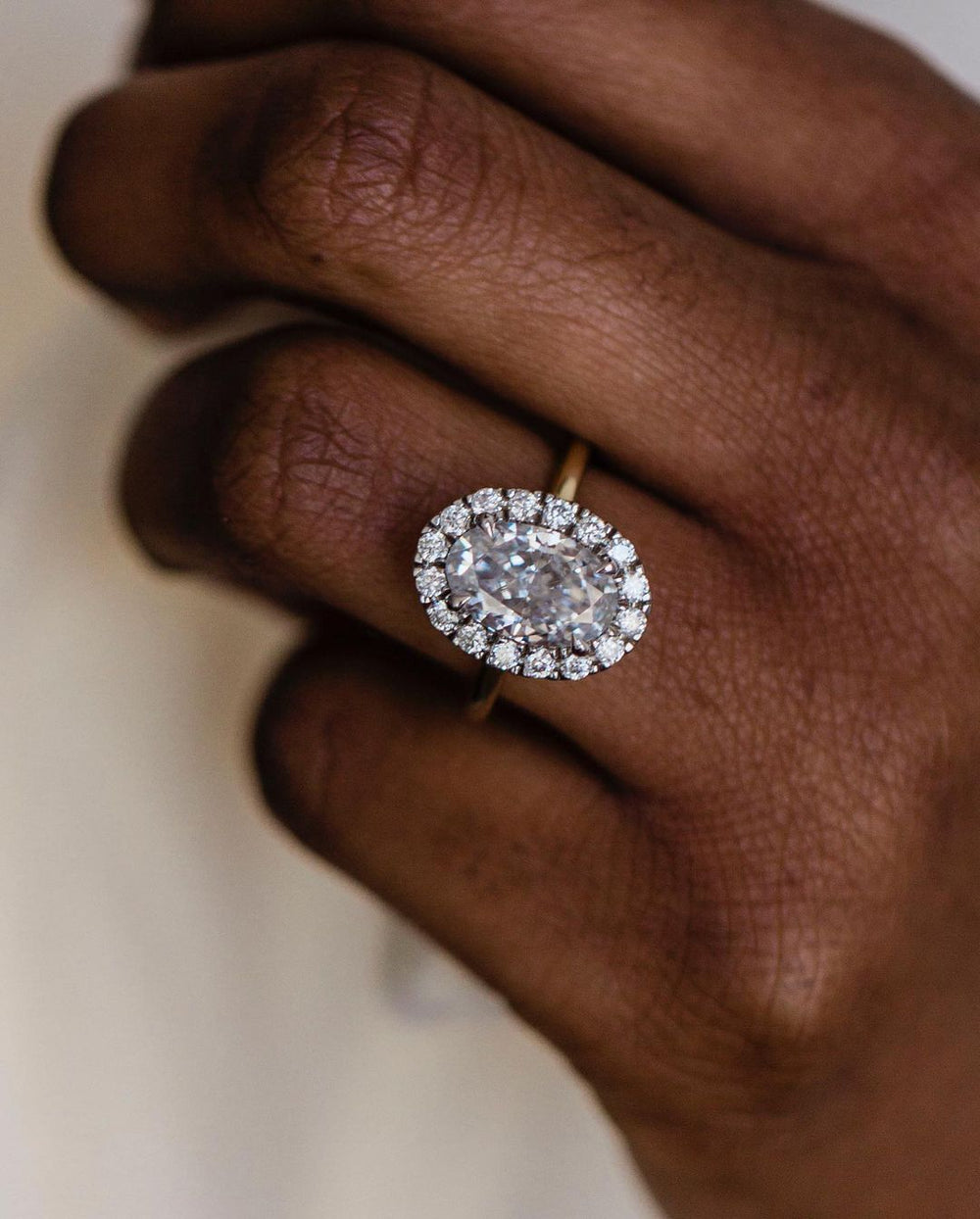 Oval Cut Labgrown Engagement Ring