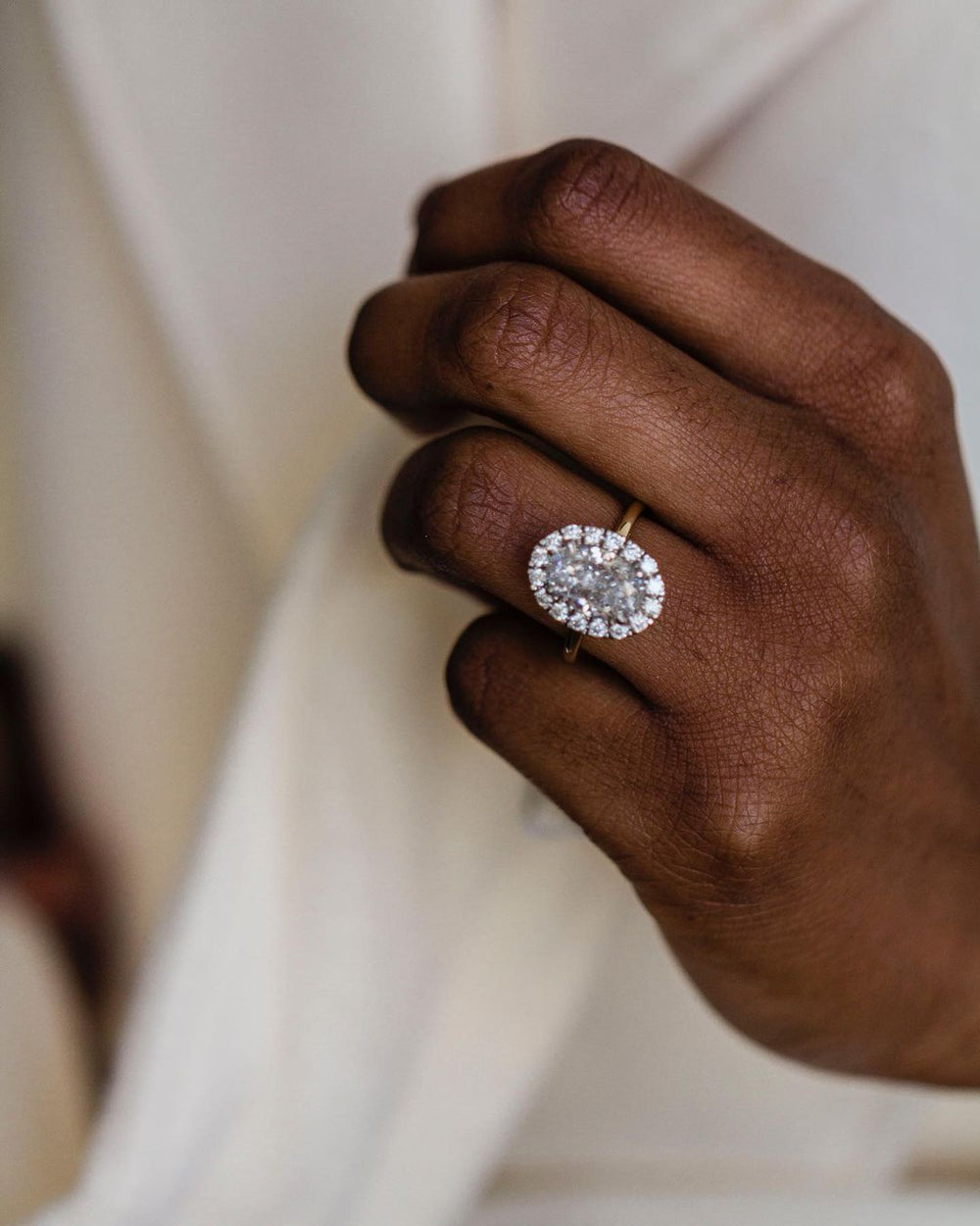 Oval Cut Labgrown Engagement Ring