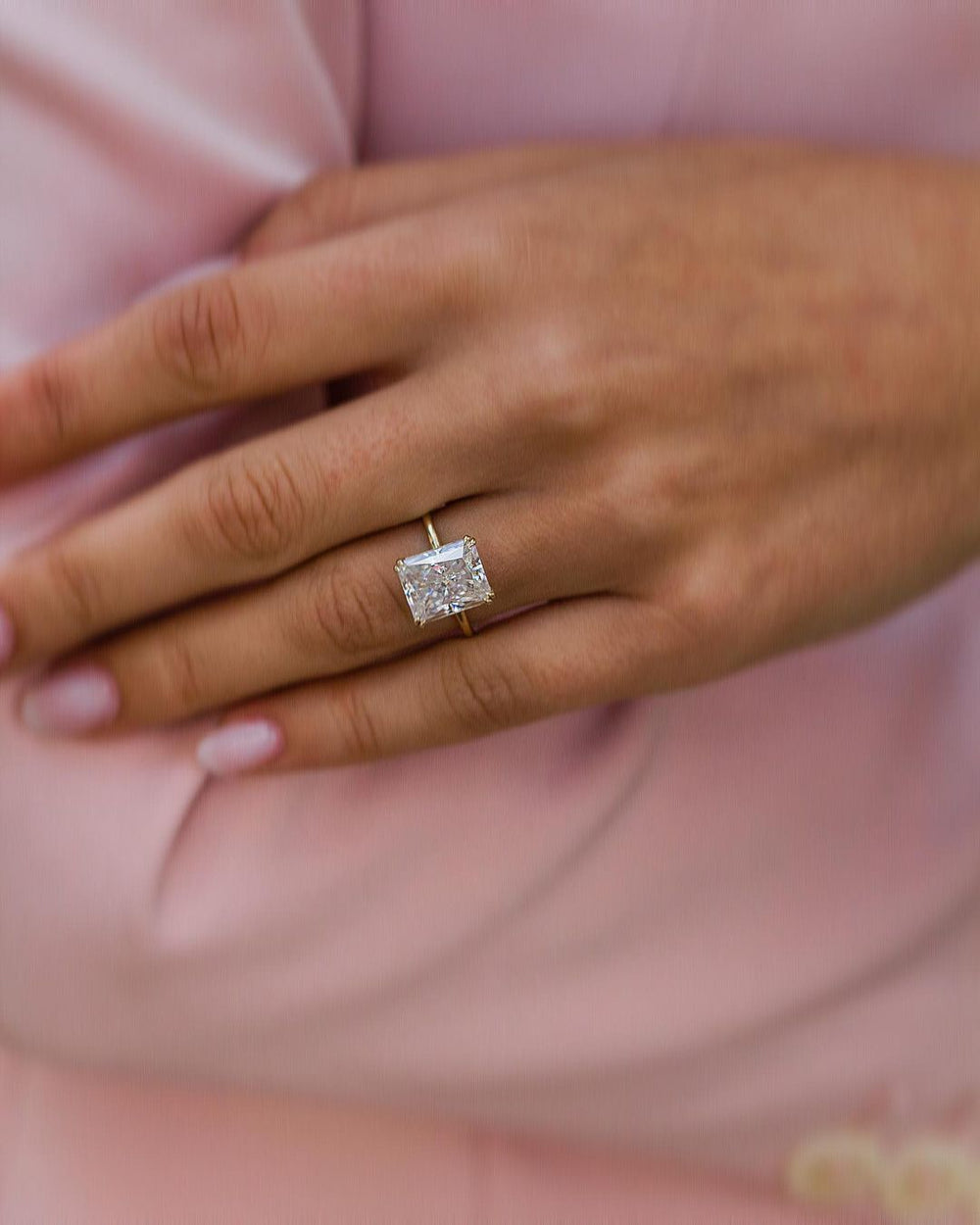 Radiant Cut Labgrown Engagement Ring