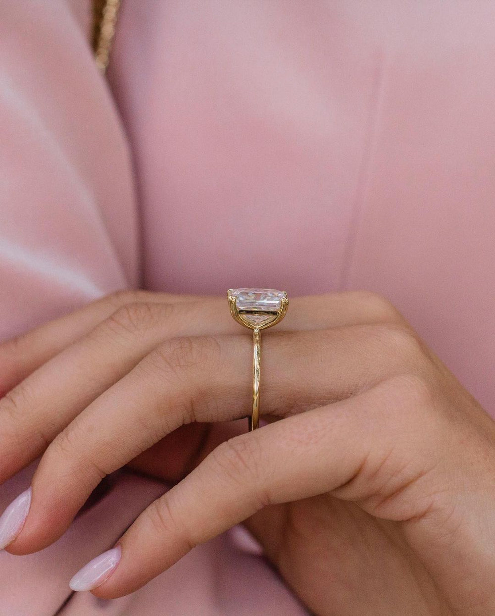 Radiant Cut Labgrown Engagement Ring