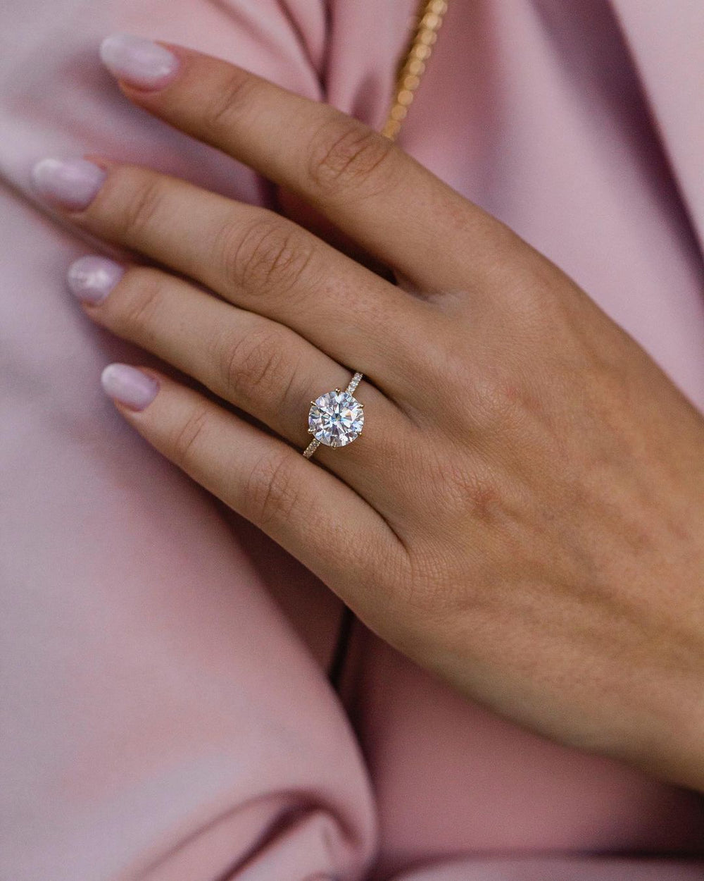 Round Brilliant Cut Labgrown Engagement Ring