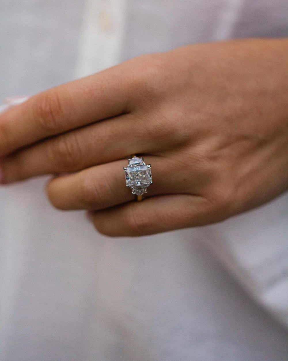 Radiant Cut Labgrown Engagement Ring