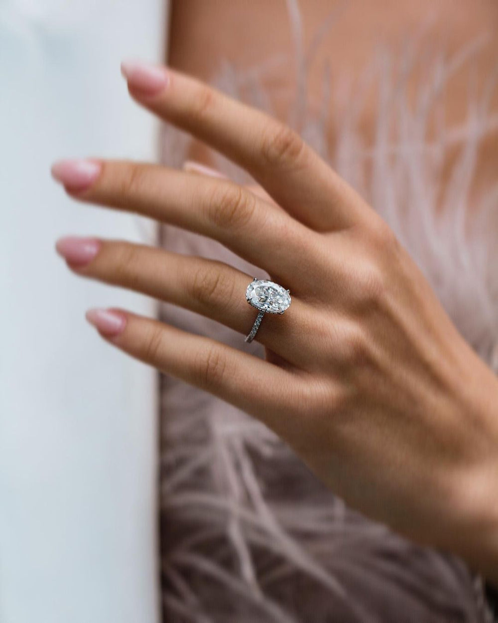 Oval Cut Labgrown Engagement Ring