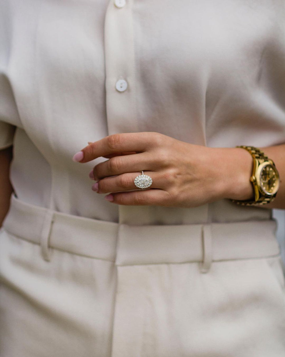 Oval Cut Labgrown Engagement Ring
