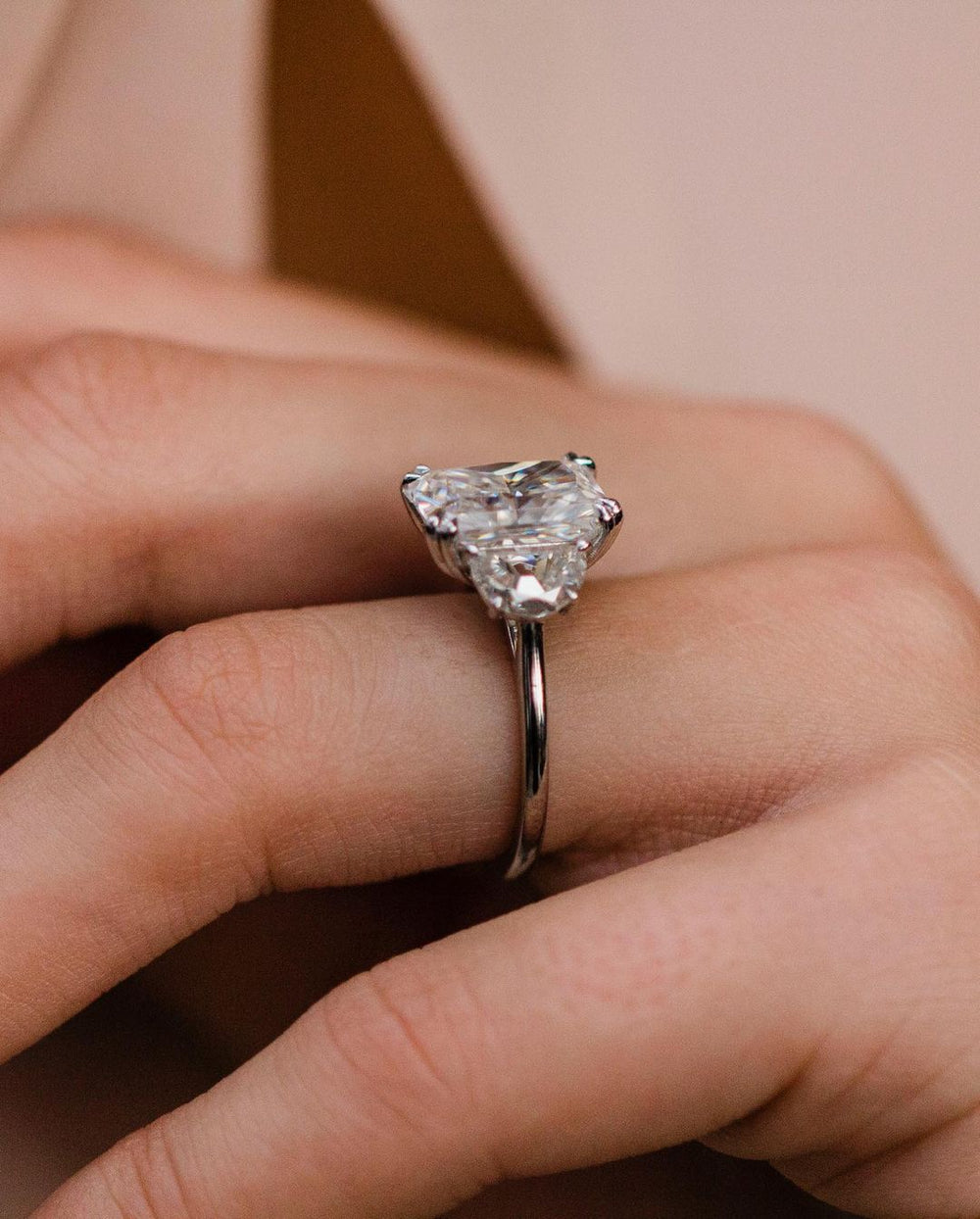 Radiant Cut Labgrown Engagement Ring