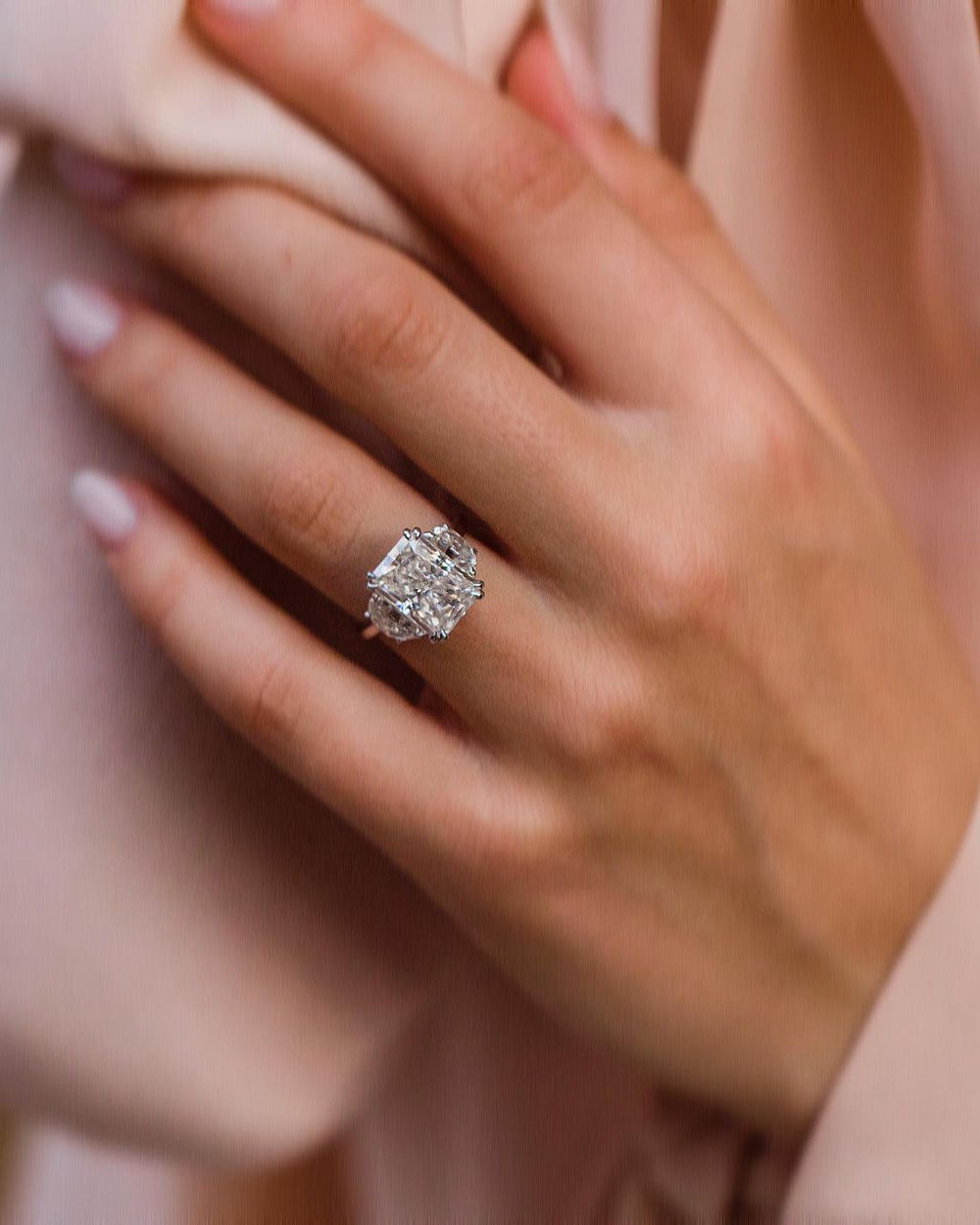Radiant Cut Labgrown Engagement Ring