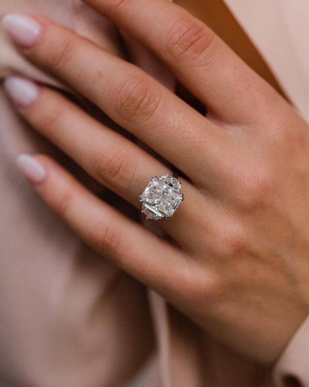 Radiant Cut Labgrown Engagement Ring