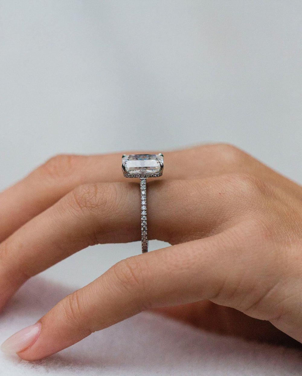 Radiant Cut Labgrown Engagement Ring