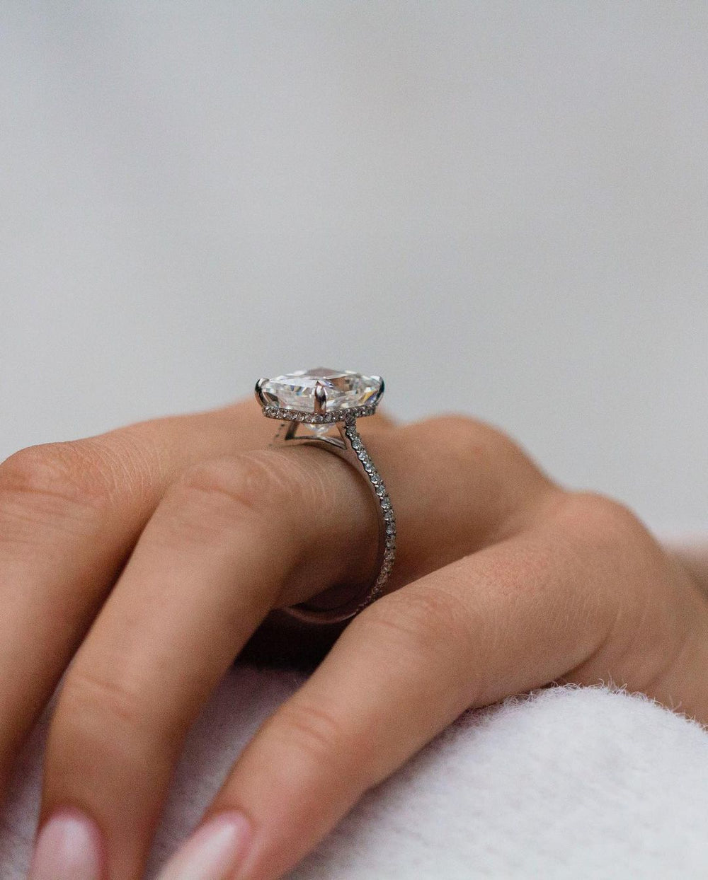 Radiant Cut Labgrown Engagement Ring