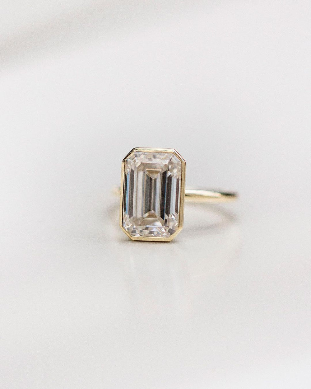 Emerald Cut Labgrown Engagement Ring