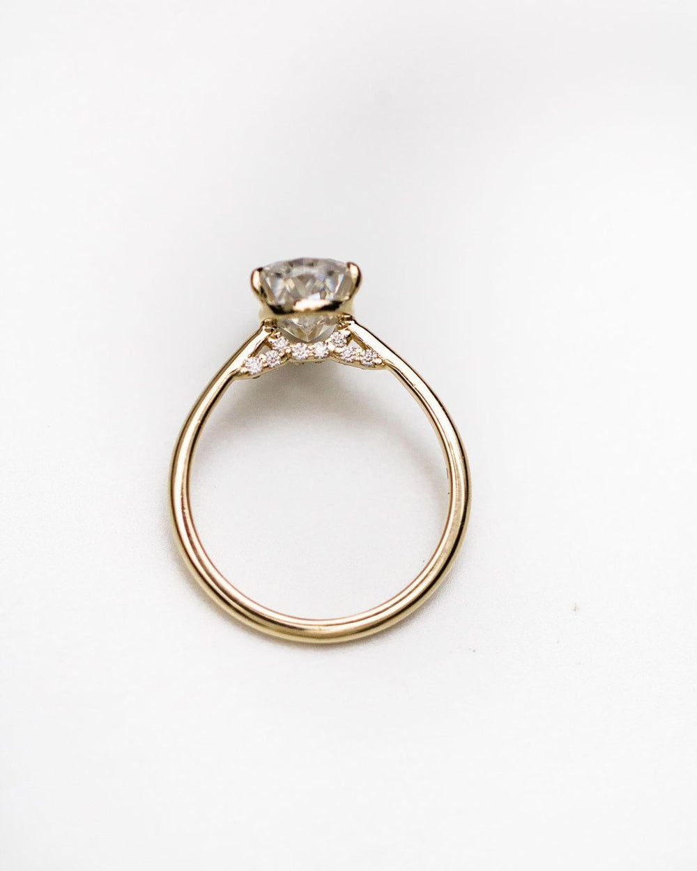 Pear Cut Labgrown Engagement Ring