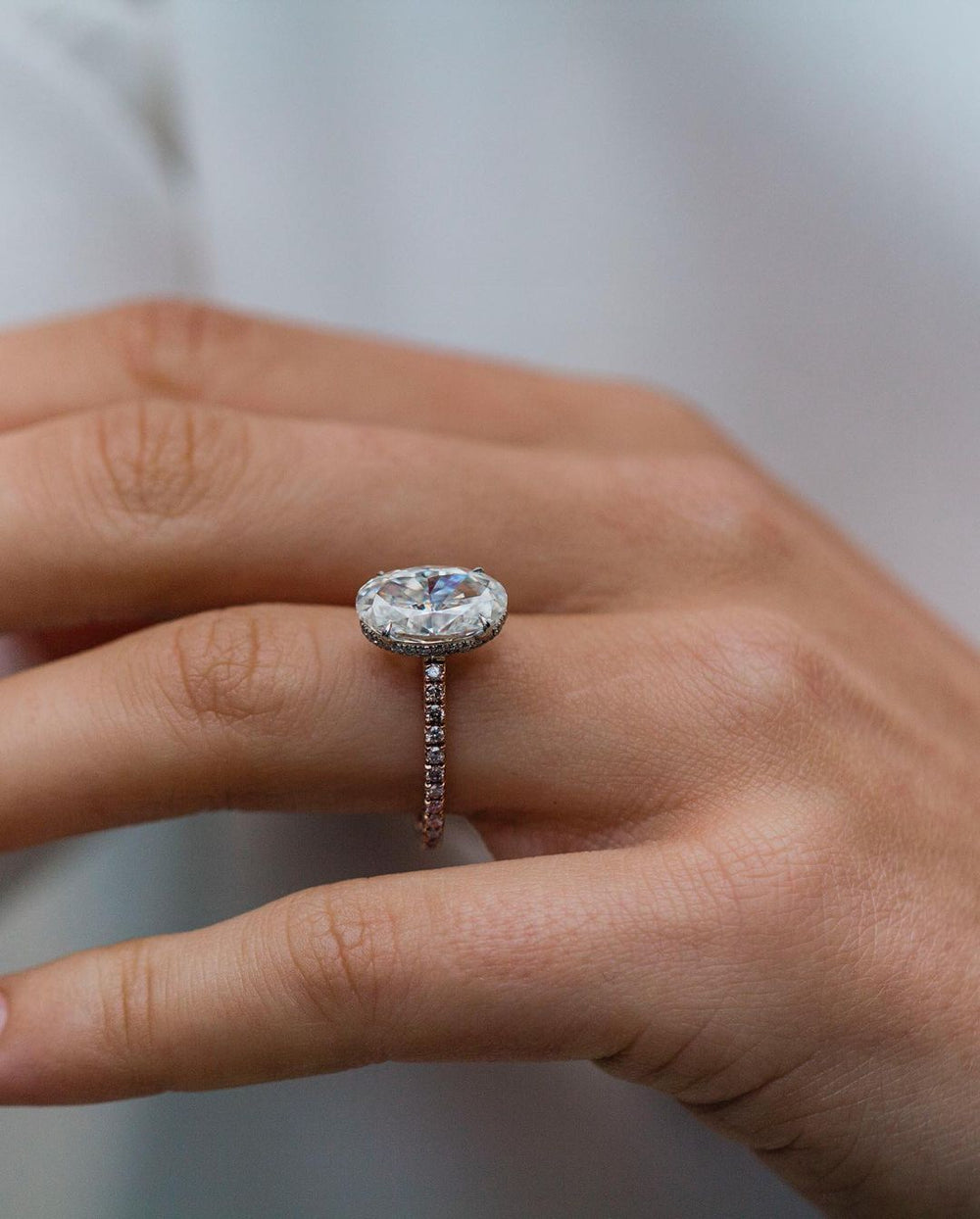Oval Cut Labgrown Engagement Ring
