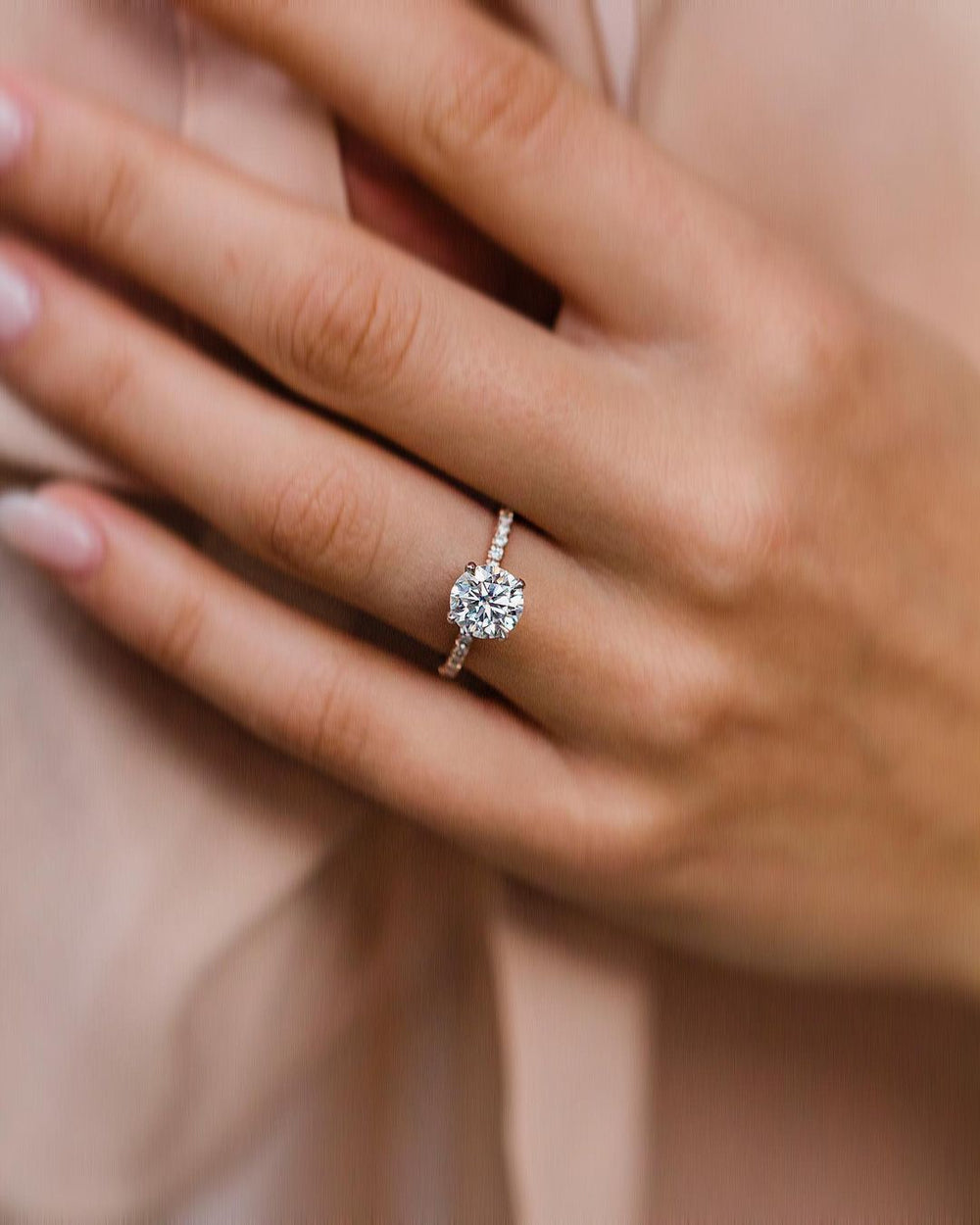Round Brilliant Cut Labgrown Engagement Ring