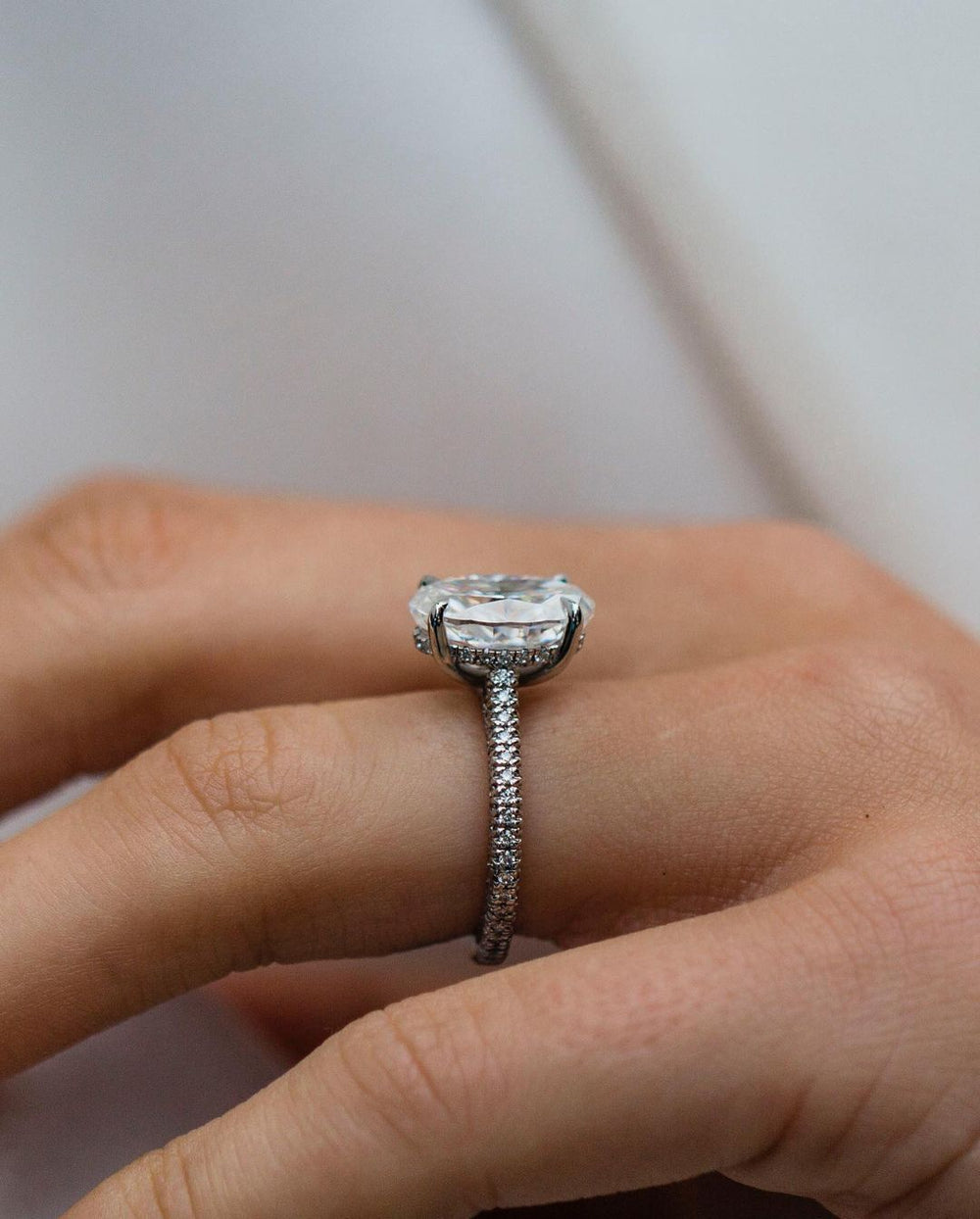 Oval Cut Labgrown Engagement Ring