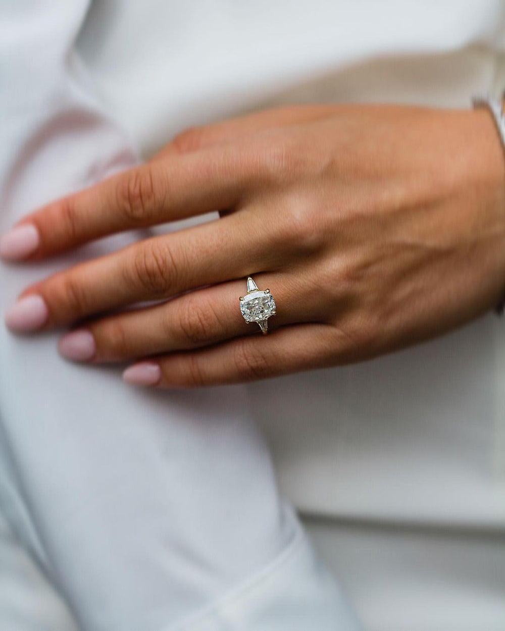 Cushion Cut Labgrown Engagement Ring