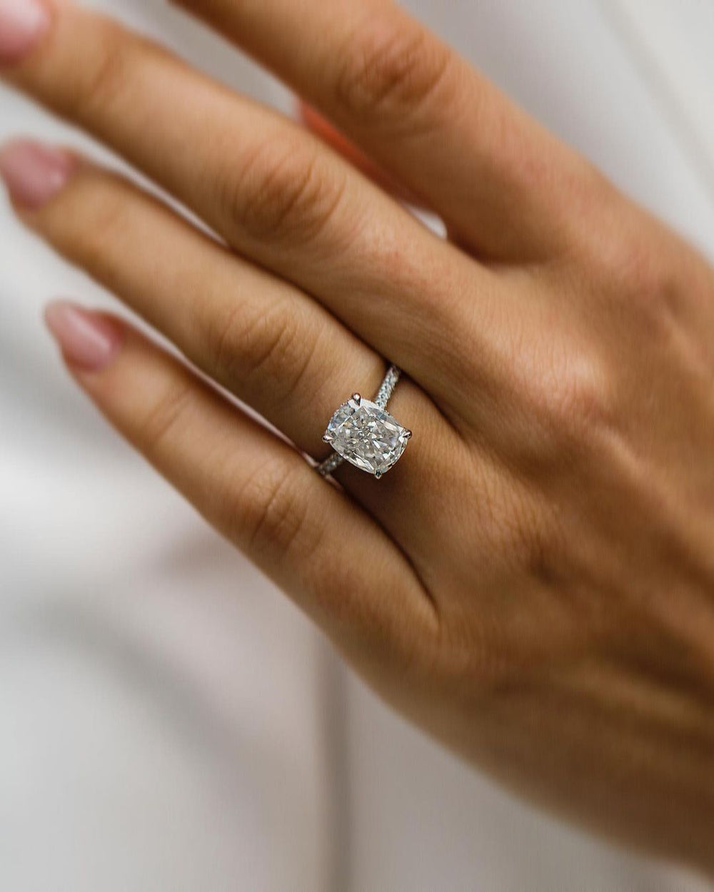 Cushion Cut Labgrown Ring