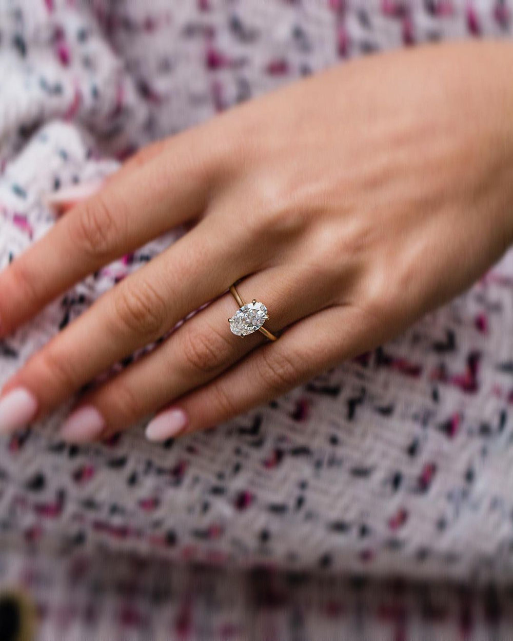 Oval Cut Labgrown Engagement Ring