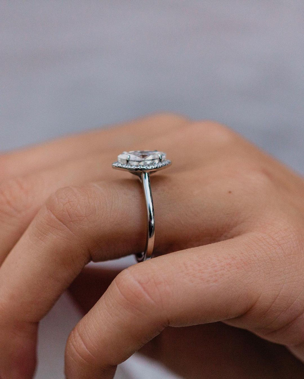 Marquise Cut Labgrown Engagement Ring