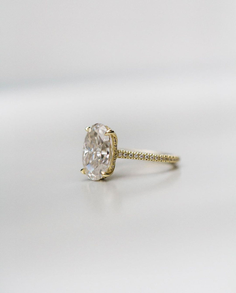 Oval Cut Labgrown Engagement Ring