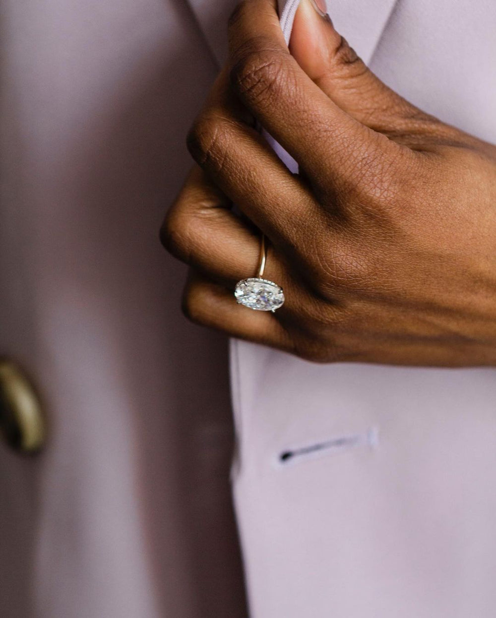 Oval Cut Labgrown Engagement Ring