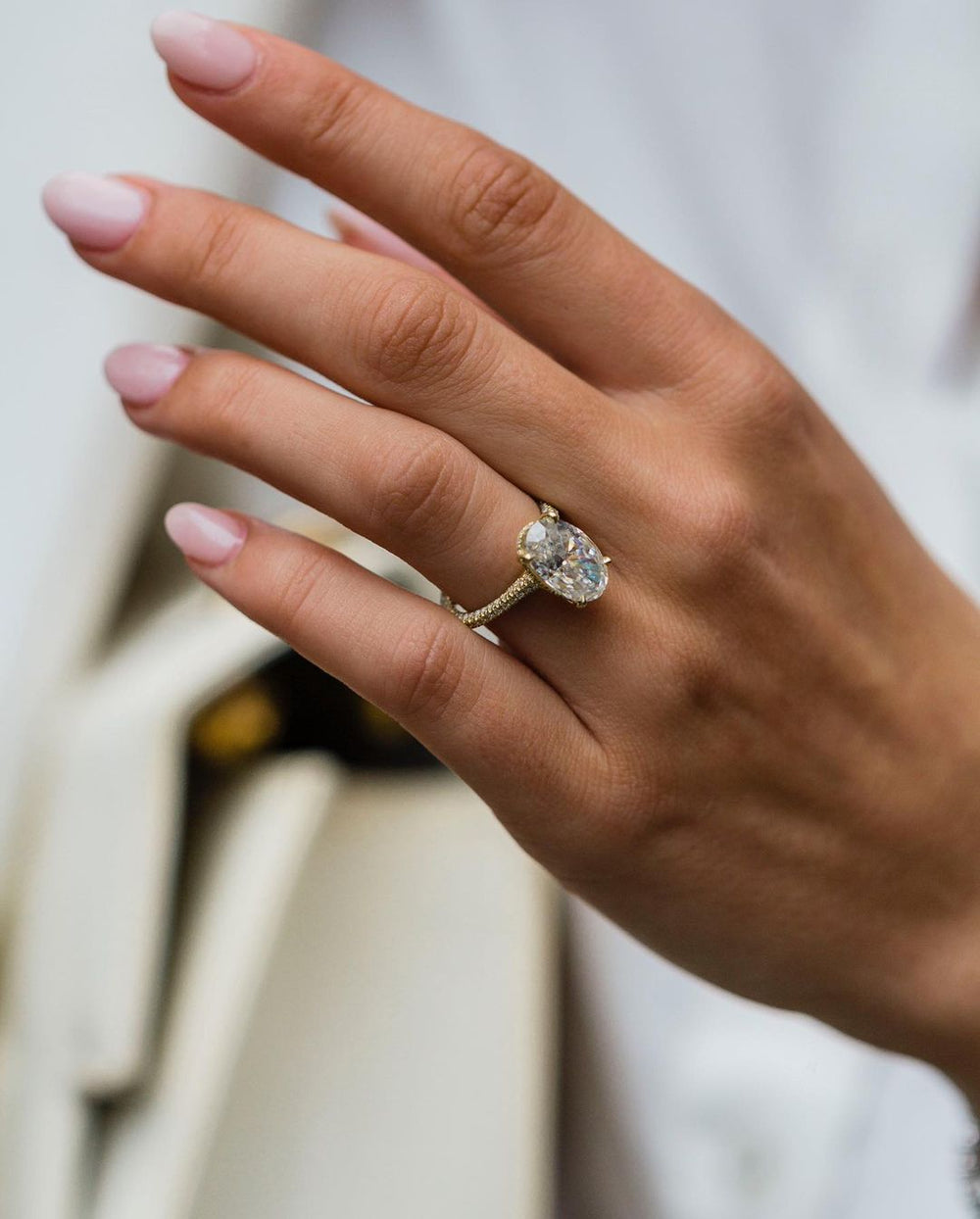 Oval Cut Labgrown Engagement Ring