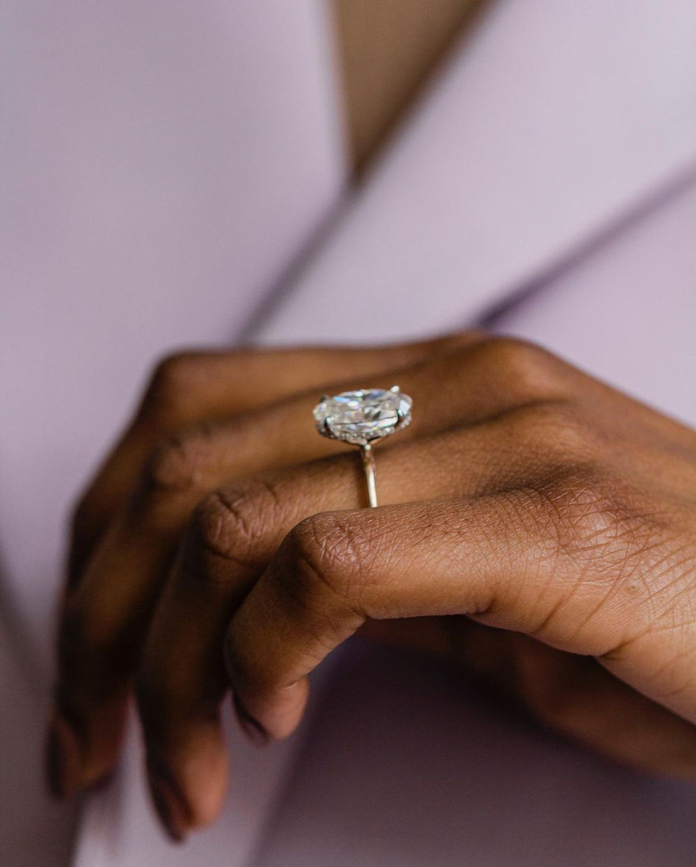 Oval Cut Labgrown Engagement Ring
