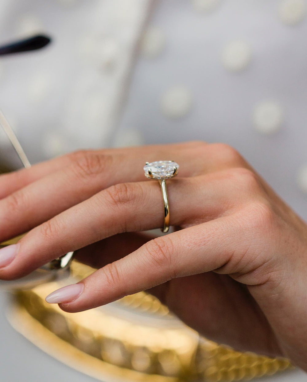 Oval Cut Labgrown Engagement Ring