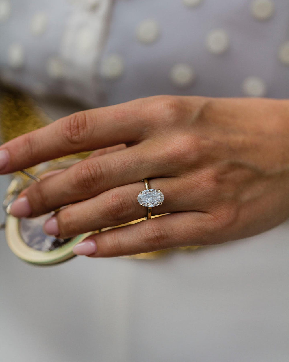 Oval Cut Labgrown Engagement Ring