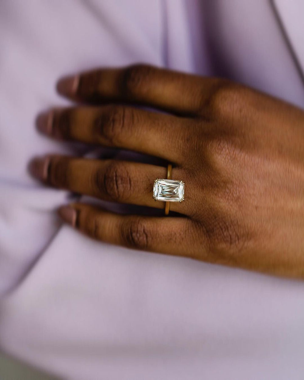 X-Facet Cut Labgrown Engagement Ring