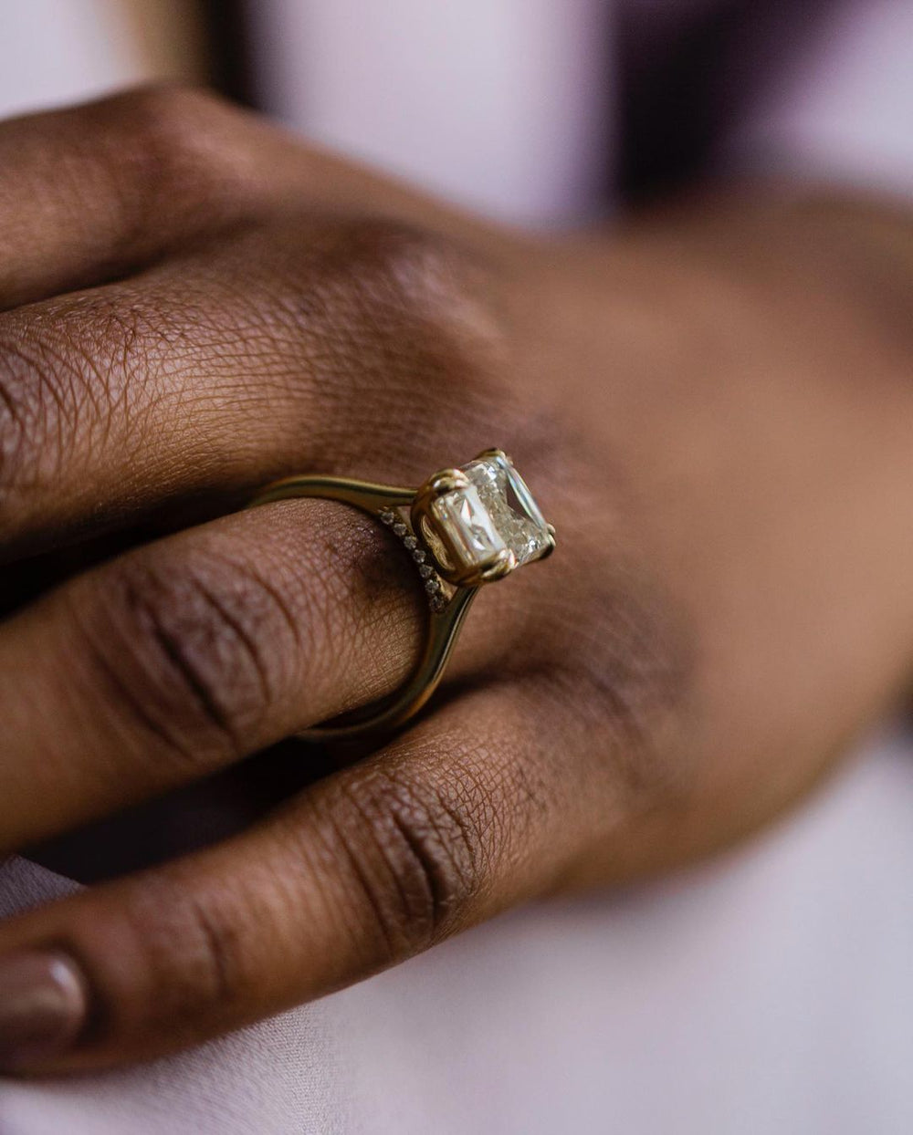 X-Facet Cut Labgrown Engagement Ring