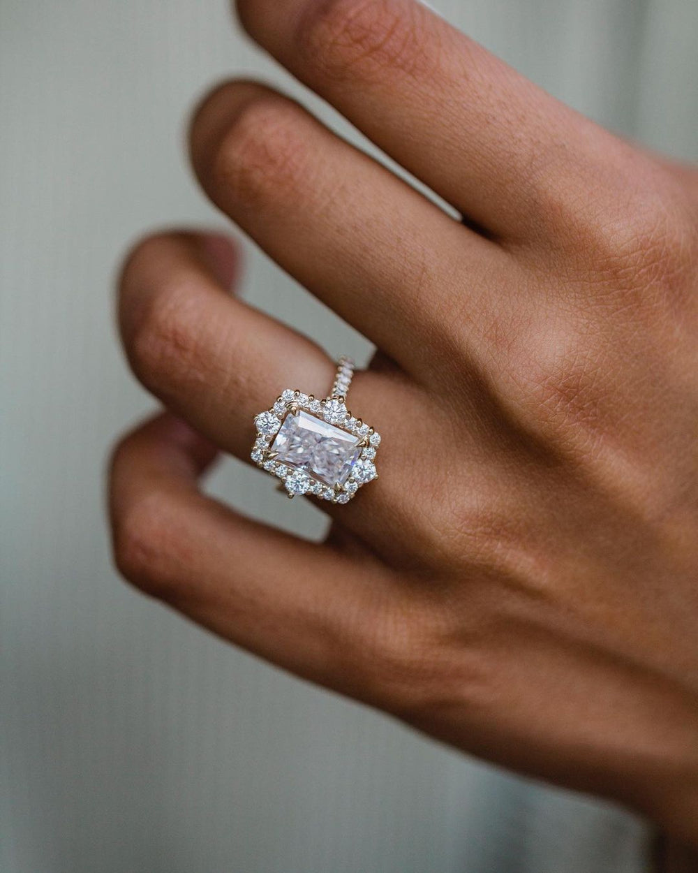 Radiant Cut Labgrown Ring