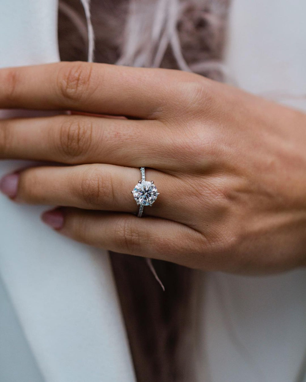 Round Brilliant Cut Labgrown Engagement Ring