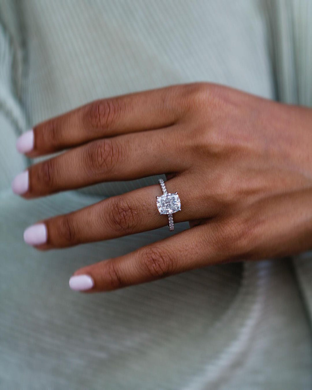 Cushion Cut Labgrown Ring
